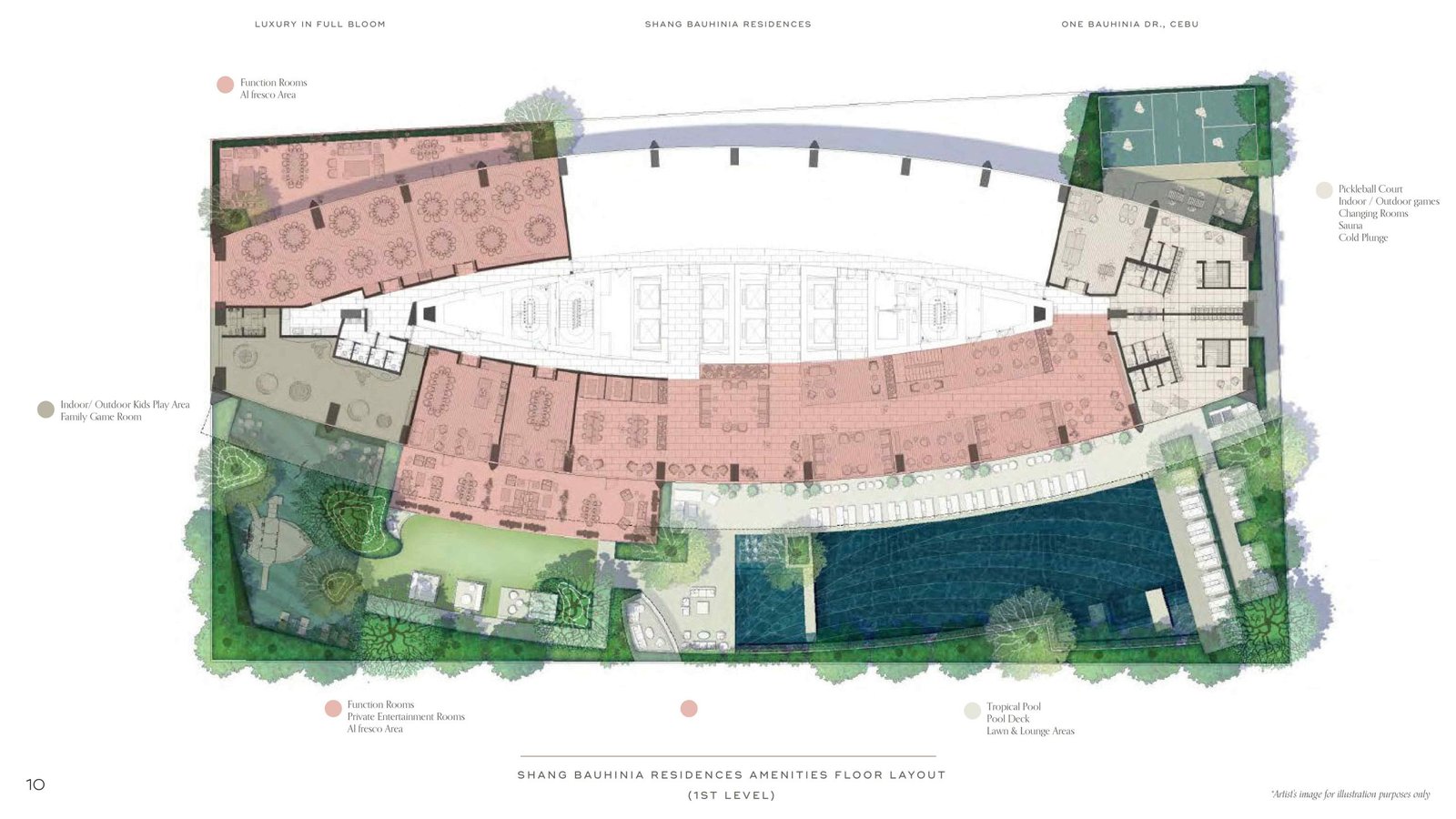 Shang Bauhinia ResIdences Amenities Floor Layout First Level